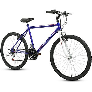 Bicicleta aro 26 tr-1 branco/azul - stone bike (unidade)