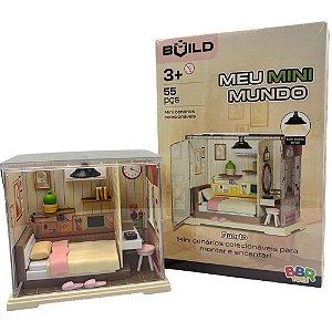 Brinquedo para montar mini mundo quarto 55pcs - bbr toys (unidade)