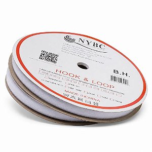 Velcro 16mm branco c/25mt - nybc (rolo)