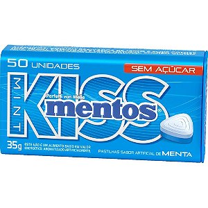 Bala mentos kiss menta s/acucar 35g - perfetti van melle (dp.c/12)