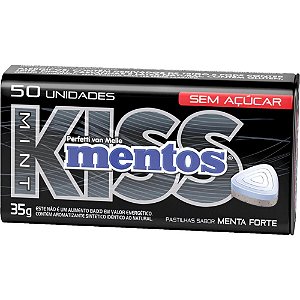 Bala mentos kiss menta forte s/acuc - perfetti van melle (dp.c/12)