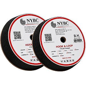 Velcro 50mm preto c/25mt - nybc (rolo)
