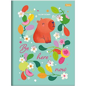 Caderno brochurao capa dura amazzu 80fls - foroni (pct.c/05)