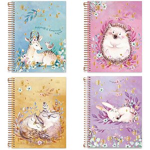 Caderno 10x1 capa dura woodland 160fls. - cadersil (pct.c/04)