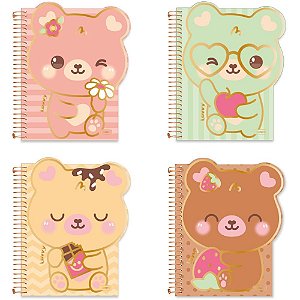 Caderno 01x1 cp.dura colegial lovvy 3d 80fls (sortido) - cadersil (unidade)