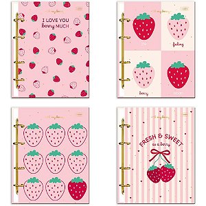 Caderno argolado oh my berry 80fls. (sortido) - cadersil (unidade)