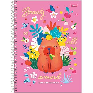 Caderno 01x1 capa dura amazzu 80fls - foroni (pct.c/04)