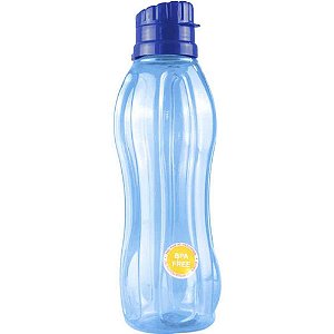 Squeeze redonda transl. 1 litro azul - plasduran (unidade)