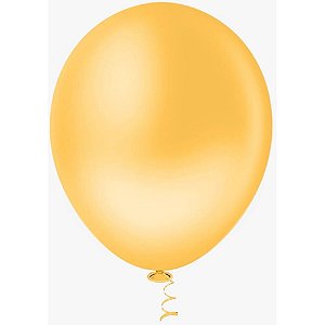 Balao 9 liso amarelo papaya pic pic - riberball (pct.c/50)