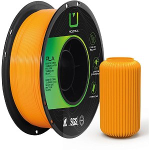 Filamento 3d pla laranja 1 kilo - multfila (rolo)