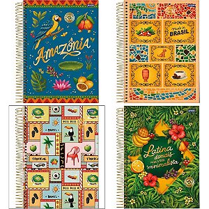 Caderno 01x1 capa dura passaporte brasil 80fls. i.a - jandaia (pct.c/04)