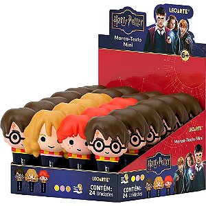 Caneta marca texto harry potter mini 3d 3 cores - leonora (dp.c/24)