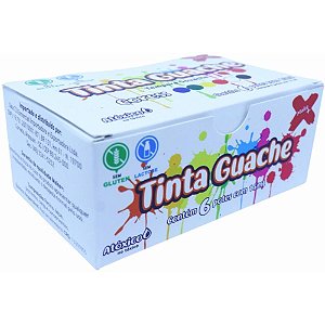 Tinta guache 015ml 06 cores 15ml - make+ (pct.c/06)