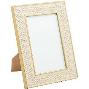 Porta retrato texturizado mdf/vidro 10x15cm - lyor (unidade)