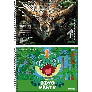 Caderno desenho univ capa dura stone cd espiral 80fls. - jandaia (pct.c/04)