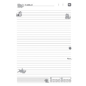 Caderno 01x1 capa dura funny cat 80fls. i.a - jandaia (pct.c/04)