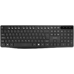 Teclado usb s/fio multimida preto - multi (unidade)