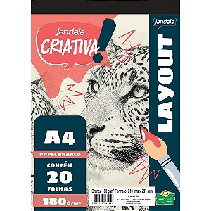 Bloco para educacao artistica folhas layout 180g a4 flex 20f - jandaia (unidade)