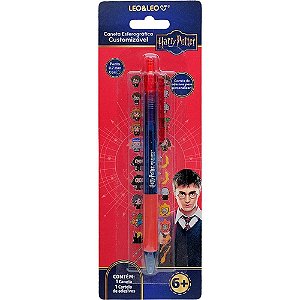 Caneta esferografica harry potter c/adesiv.0.7mm pt - leonora (unidade)