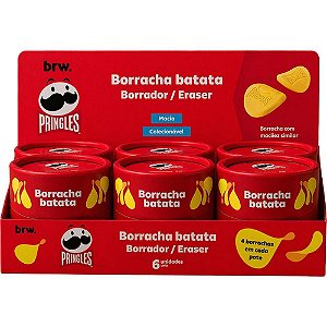 Borracha decorada pringles batata 6 potes x 4un. - brw (dp.c/06)