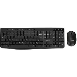 Kit perifericos teclado+mouse s/fio 1600dpi pt - multi (kit)
