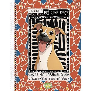 Caderno 01x1 capa dura caramelo 80fls. - animativa (pct.c/04)