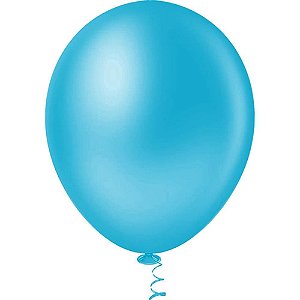 Balao 9 liso azul piscina pic pic - riberball (pct.c/50)