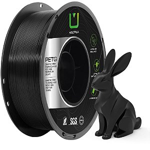 Filamento 3d petg preto 1 kilo - multfila (rolo)