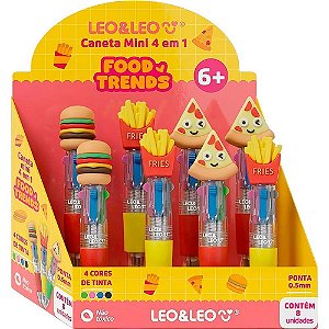 Caneta esferografica food trends mini 4em1 0.5 3mod - leonora (dp.c/08)