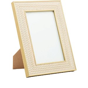 Porta retrato texturizado mdf/vidro 15x20cm - lyor (unidade)