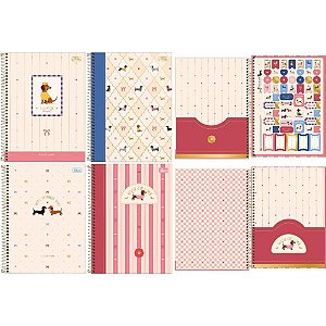 Caderno 01x1 capa dura brownie 80fls - tilibra (pct.c/04)