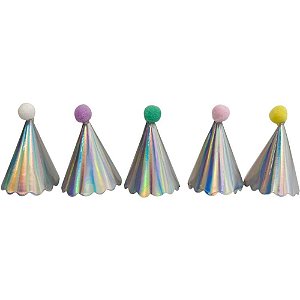 Acessorio para cabelo mini chapeu furtacor pompom (s - art lille (pct.c/10)