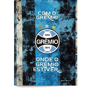 Caderno brochura 1/4 capa dura gremio 80fls - pauta (pct.c/05)