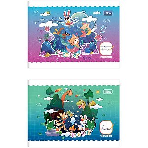 Caderno caligrafia spice kids 40f masc/fem 1/4 br - tilibra (pct.c/20)