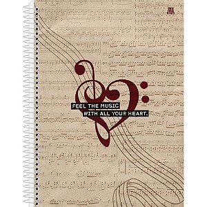 Caderno musica universitario cd 80fls - animativa (pct.c/05)