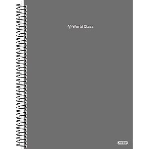 Caderno 10x1 capa dura world class 160f - animativa (pct.c/04)