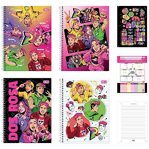 Caderno 01x1 capa dura dos rosa 80fls - tilibra (pct.c/04)