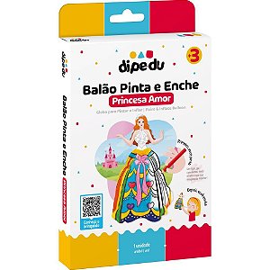 Brinquedo para colorir dipedu balao pinta e enche pri - brw (blister)
