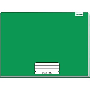 Caderno desenho univ capa dura verde liso 40fls brochurao - tamoio (pct.c/04)