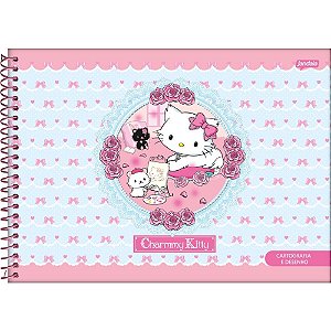 Caderno desenho univ capa dura charmmy kitty espiral 80fls. - jandaia (pct.c/04)