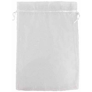 Saco de organza branco 20x30cm - art lille (pct.c/10)