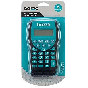 Calculadora de bolso 8dig. bazze preto/az c/cordao - summit (unidade)