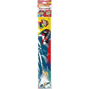 Regua plastica senninha lenticular 30cm. - brw (cx.c/12)
