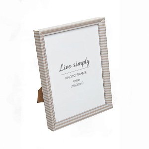 Porta retrato soft line bege mdf/vidro 15x20 - lyor (unidade)