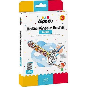 Brinquedo para colorir dipedu balao pinta e enche avi - brw (blister)