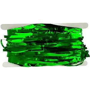 Cortina para decoracao metalizada verde escuro 1x2m - art lille (unidade)