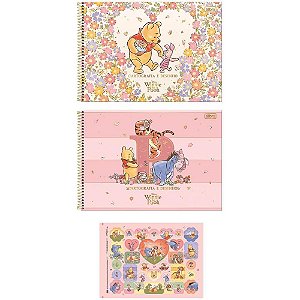 Caderno desenho univ capa dura pooh 80fls. - tilibra (pct.c/04)