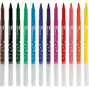 Caneta hidrografica mega hidro color 24 cores - summit (pct.c/03)
