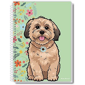 Caderno espiral 1/4 capa dura aumigos 80fls - pauta (pct.c/05)