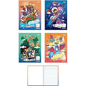 Caderno caligrafia capa dura spice kids 40fls brochura masc - tilibra (pct.c/08)